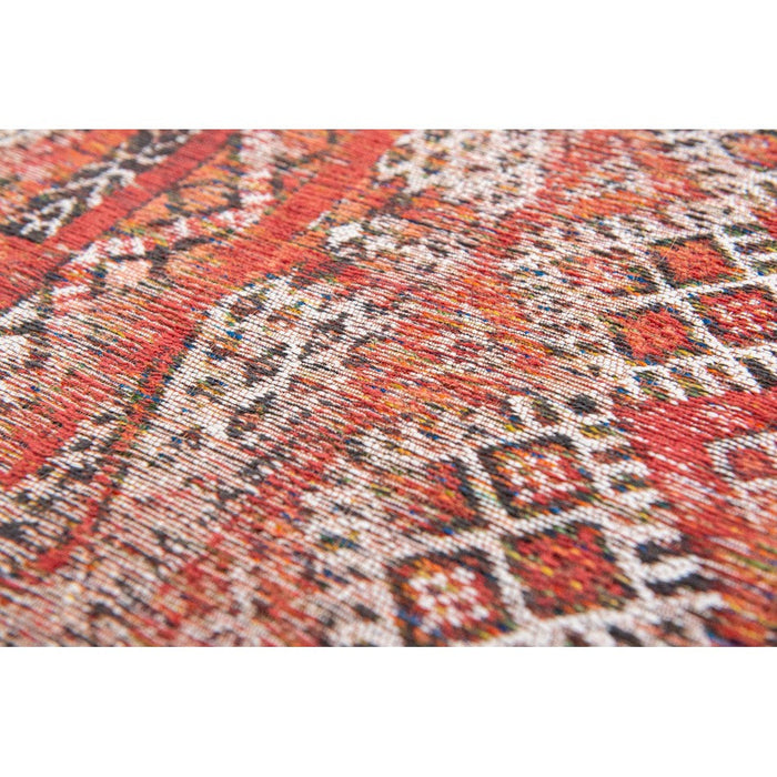 Louis De Poortere Antiquarian Kilim 9115 Fez Red Washable Polyester Flatweave Eco-Rug