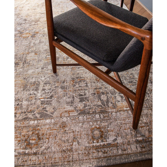 Louis De Poortere Antiquarian Ushak 8884 Suleiman Grey Washable Polyester Flatweave Eco-Rug