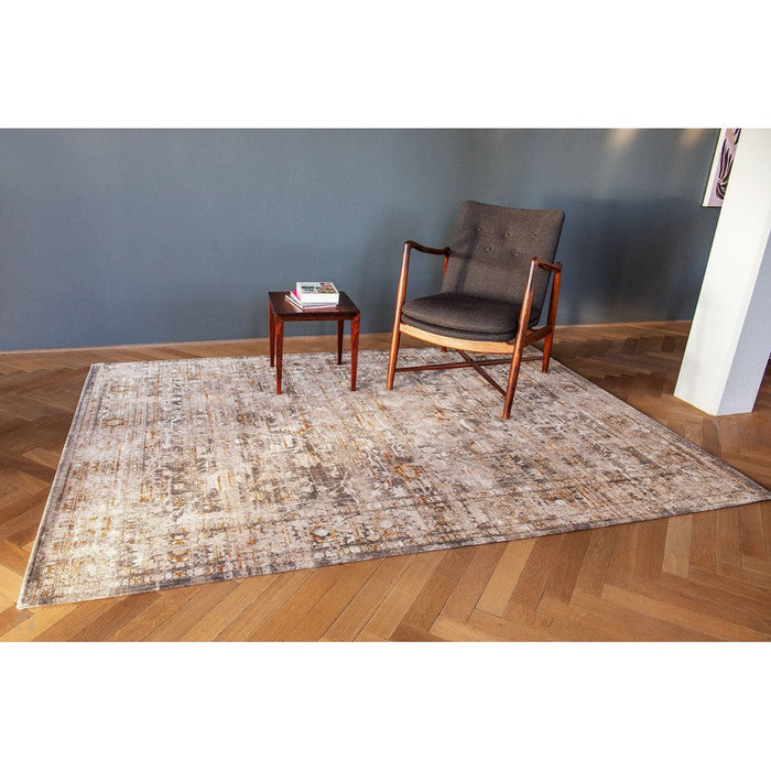 Louis De Poortere Antiquarian Ushak 8884 Suleiman Grey Washable Polyester Flatweave Eco-Rug