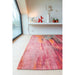 Louis De Poortere Atlantic Monetti 9116 Hibiscus Red Washable Polyester Flatweave Eco-Rug