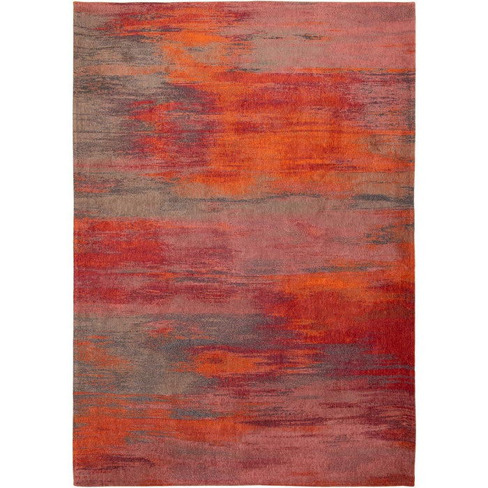 Louis De Poortere Atlantic Monetti 9116 Hibiscus Red Washable Polyester Flatweave Eco-Rug