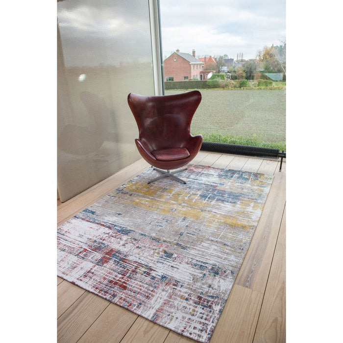 Louis De Poortere Atlantic Streaks 8714 Montauk Multi Washable Polyester Flatweave Eco-Runner