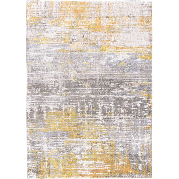 Louis De Poortere Atlantic Streaks 8715 Sea Bright Sunny Washable Polyester Flatweave Eco-Rug