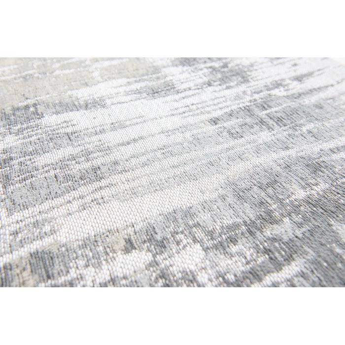 Louis De Poortere Atlantic Streaks 8716 Coney Grey Washable Polyester Flatweave Eco-Rug