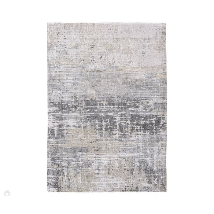 Louis De Poortere Atlantic Streaks 8716 Coney Grey Washable Polyester Flatweave Eco-Rug