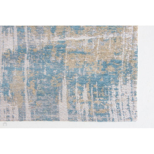 Louis De Poortere Atlantic Streaks 8718 Long Island Blu Washable Polyester Flatweave Eco-Runner