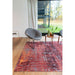 Louis De Poortere Atlantic Streaks 9125 Nassau Red Washable Polyester Flatweave Eco-Rug