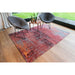 Louis De Poortere Atlantic Streaks 9125 Nassau Red Washable Polyester Flatweave Eco-Rug