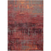 Louis De Poortere Atlantic Streaks 9125 Nassau Red Washable Polyester Flatweave Eco-Rug