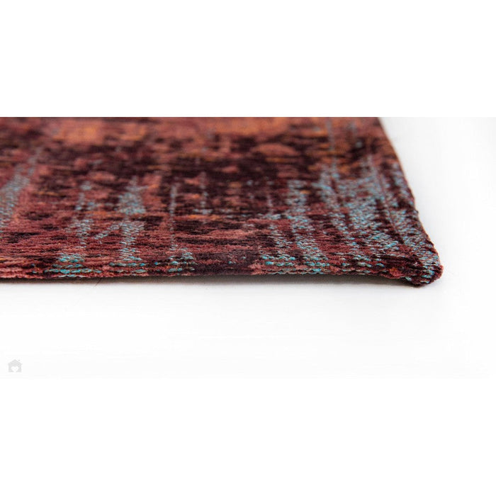 Louis De Poortere Atlantic Streaks 9125 Nassau Red Washable Polyester Flatweave Eco-Runner