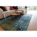 Louis De Poortere Atlantic Streaks 9126 Glen Cove Washable Polyester Flatweave Eco-Rug