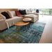 Louis De Poortere Atlantic Streaks 9126 Glen Cove Washable Polyester Flatweave Eco-Rug