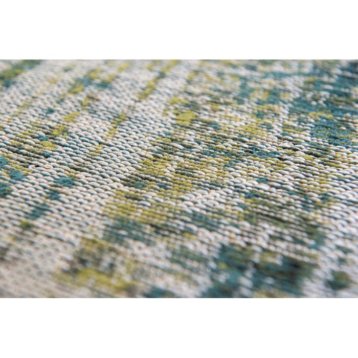 Louis De Poortere Atlantic Streaks 9126 Glen Cove Washable Polyester Flatweave Eco-Runner