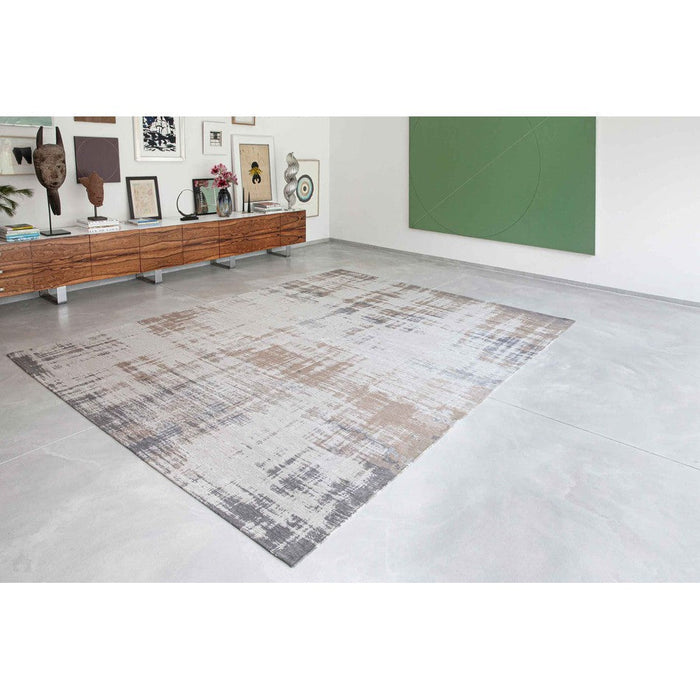 Louis De Poortere Atlantic Venetian Dust 9195 Padua Beige Washable Polyester Flatweave Eco-Rug