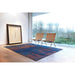 Louis De Poortere Atlantic Venetian Dust 9211 Sunset Blue Washable Polyester Flatweave Eco-Rug