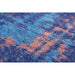 Louis De Poortere Atlantic Venetian Dust 9211 Sunset Blue Washable Polyester Flatweave Eco-Rug