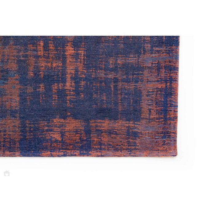 Louis De Poortere Atlantic Venetian Dust 9211 Sunset Blue Washable Polyester Flatweave Eco-Rug