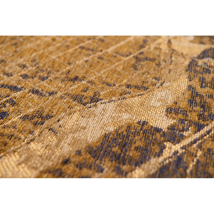 Louis De Poortere Cities New York 9315 Gatsby Gold Washable Polyester Flatweave Eco-Rug