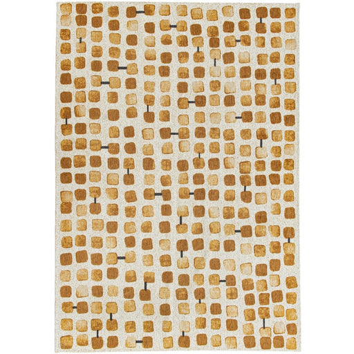 Louis De Poortere Craft Cobblestone 9346 Peach Party Washable Polyester Flatweave Eco-Rug