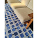 Louis De Poortere Craft Cobblestone 9348 Amparo Blues Eco-Runner in poliestere lavabile a tessitura piatta