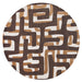 Louis De Poortere Craft Kuba Bison 9335 Round Rug