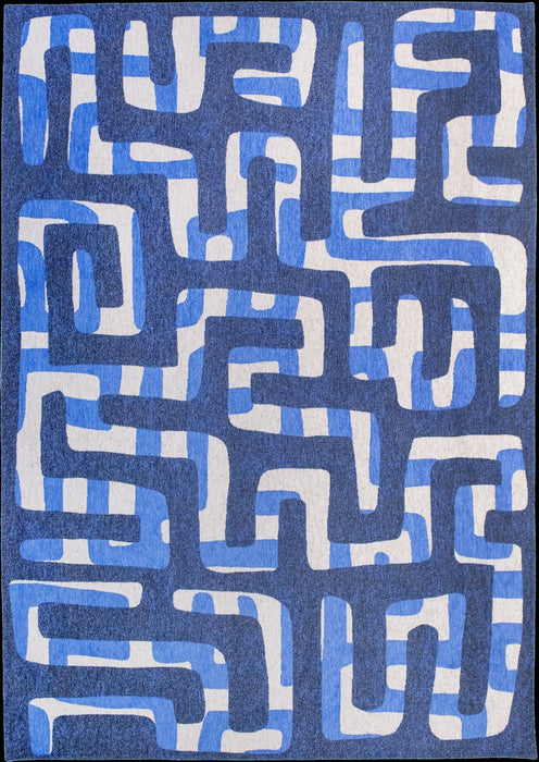 Louis De Poortere Craft Kuba Ultramarine 9336 Rug