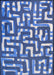 Louis De Poortere Craft Kuba Ultramarine 9336 Rug