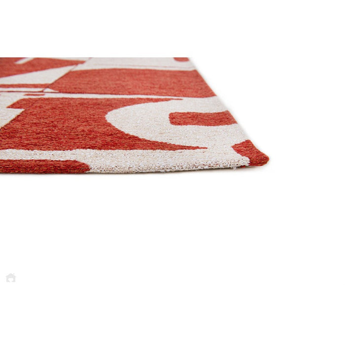 Louis De Poortere Craft Papercut 9364 Rust Washable Polyester Flatweave Eco-Runner