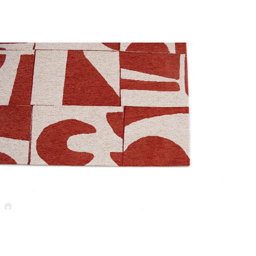 Louis De Poortere Craft Papercut 9364 Rust Washable Polyester Flatweave Eco-Runner