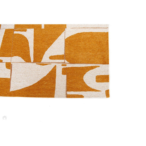 Louis De Poortere Craft Papercut 9367 Curry Washable Polyester Flatweave Eco-Runner