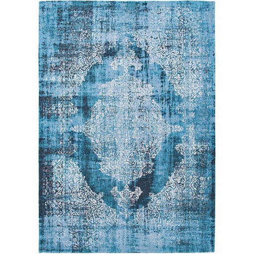 Louis De Poortere Fading World Kirman 9374 Storm Washable Polyester Flatweave Eco-Rug