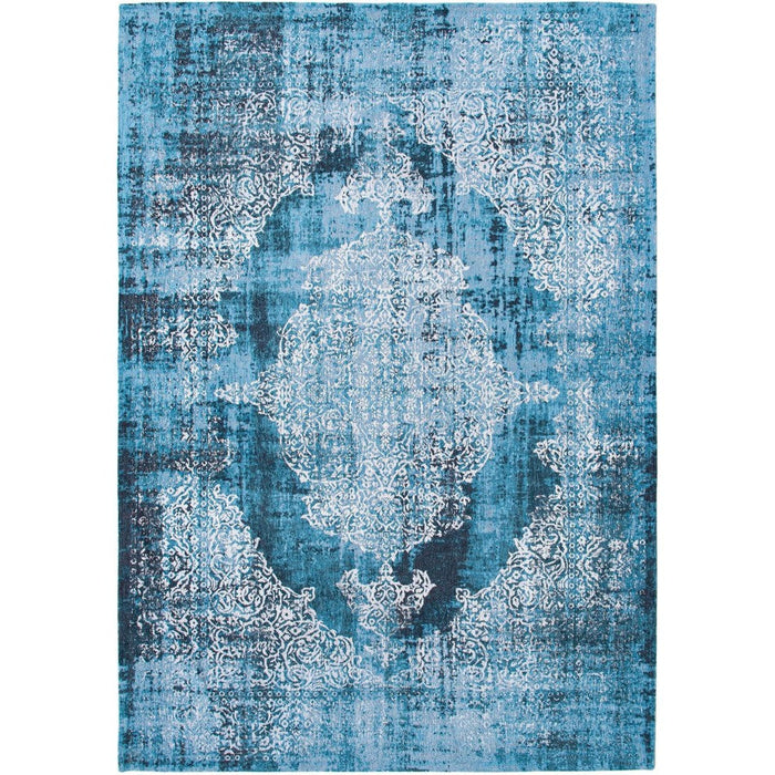 Louis De Poortere Fading World Kirman 9374 Storm Washable Polyester Flatweave Eco-Rug