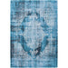 Louis De Poortere Fading World Kirman 9374 Storm Washable Polyester Flatweave Eco-Rug