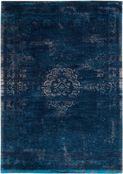 Louis De Poortere Fading World Medallion 8254 Blue Night Rug