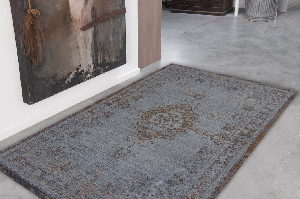 Louis De Poortere Fading World Medallion 8257 Grey Ebony Rug