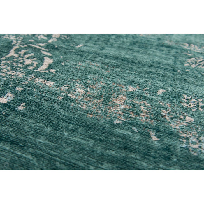 Louis De Poortere Fading World Medallion 8258 Jade Washable Polyester Flatweave Eco-Rug