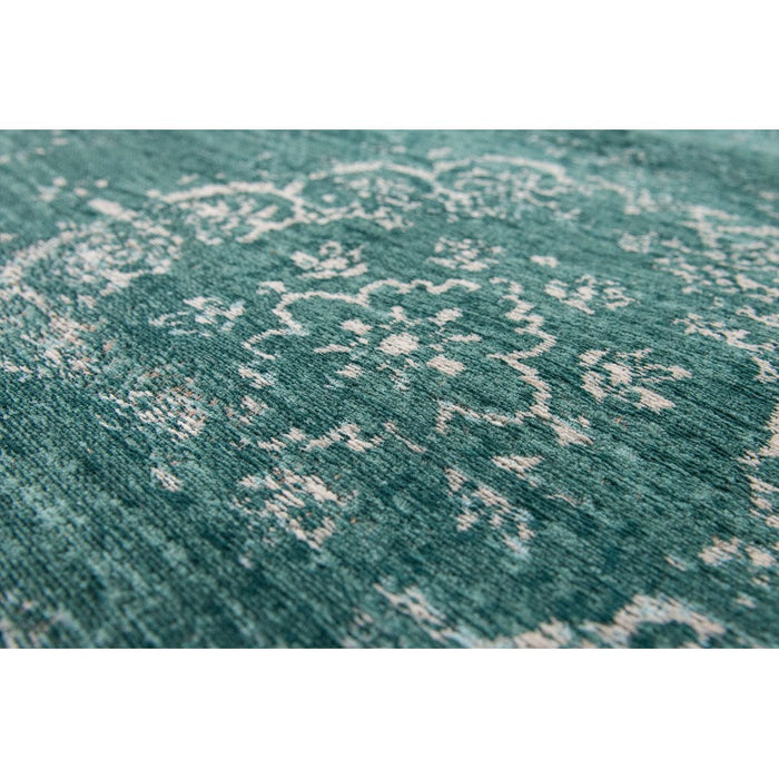 Louis De Poortere Fading World Medallion 8258 Jade Washable Polyester Flatweave Eco-Rug