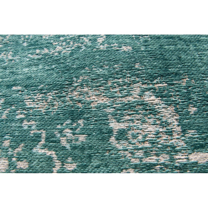 Louis De Poortere Fading World Medallion 8258 Jade Washable Polyester Flatweave Eco-Rug