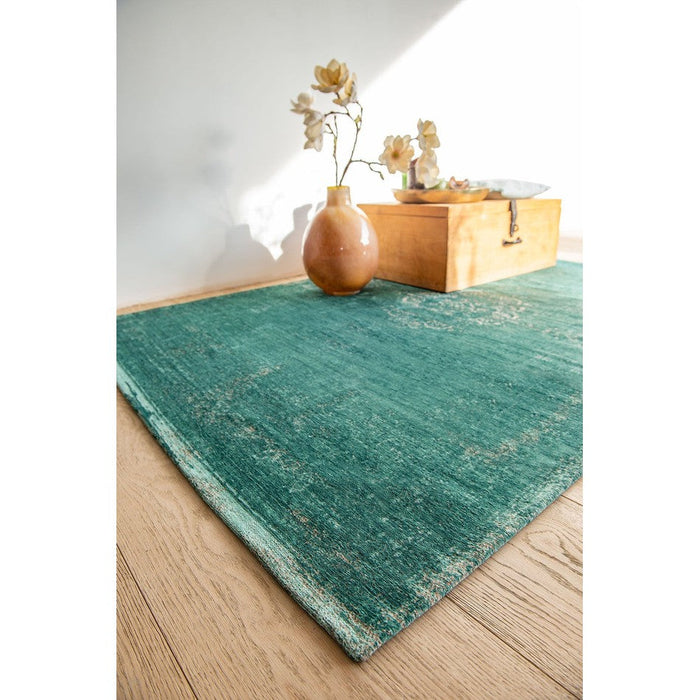 Louis De Poortere Fading World Medallion 8258 Jade Washable Polyester Flatweave Eco-Rug