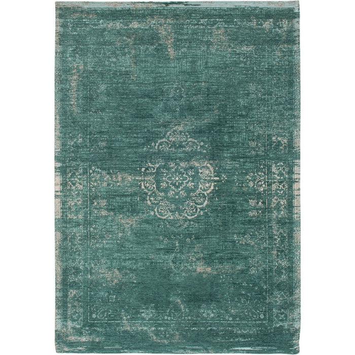 Louis De Poortere Fading World Medallion 8258 Jade Washable Polyester Flatweave Eco-Rug