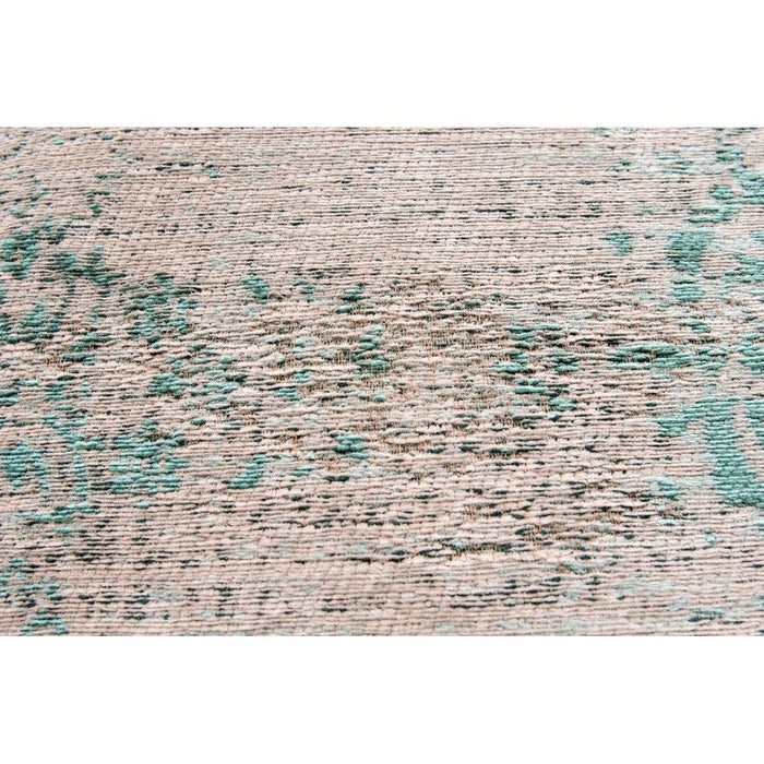 Louis De Poortere Fading World Medallion 8259 Jade Oyster Washable Polyester Flatweave Eco-Rug