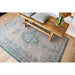 Louis De Poortere Fading World Medallion 8259 Jade Oyster Washable Polyester Flatweave Eco-Rug