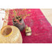 Louis De Poortere Fading World Medallion 8260 Scarlet Washable Polyester Flatweave Eco-Rug