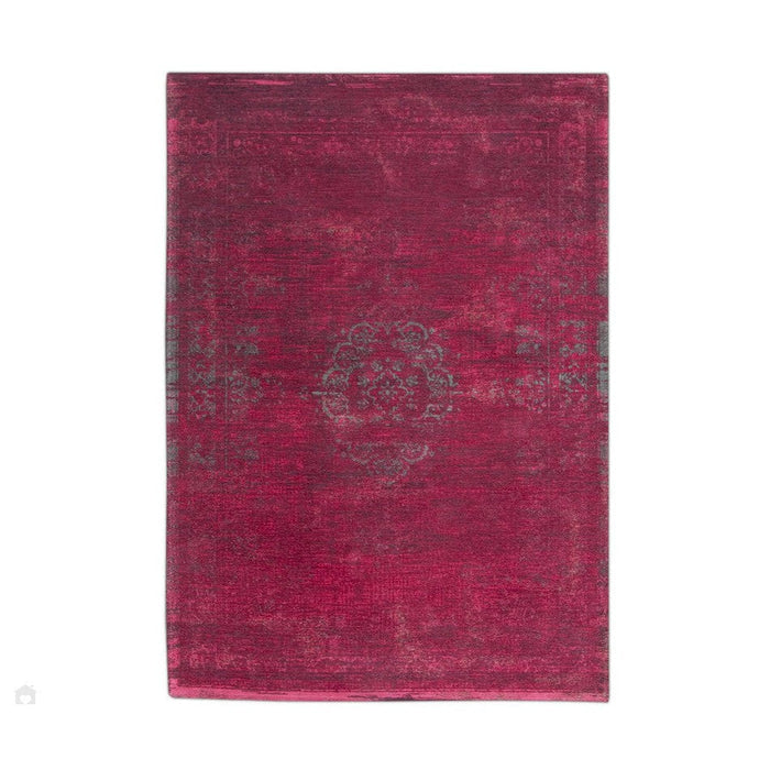 Louis De Poortere Fading World Medallion 8260 Scarlet Washable Polyester Flatweave Eco-Rug