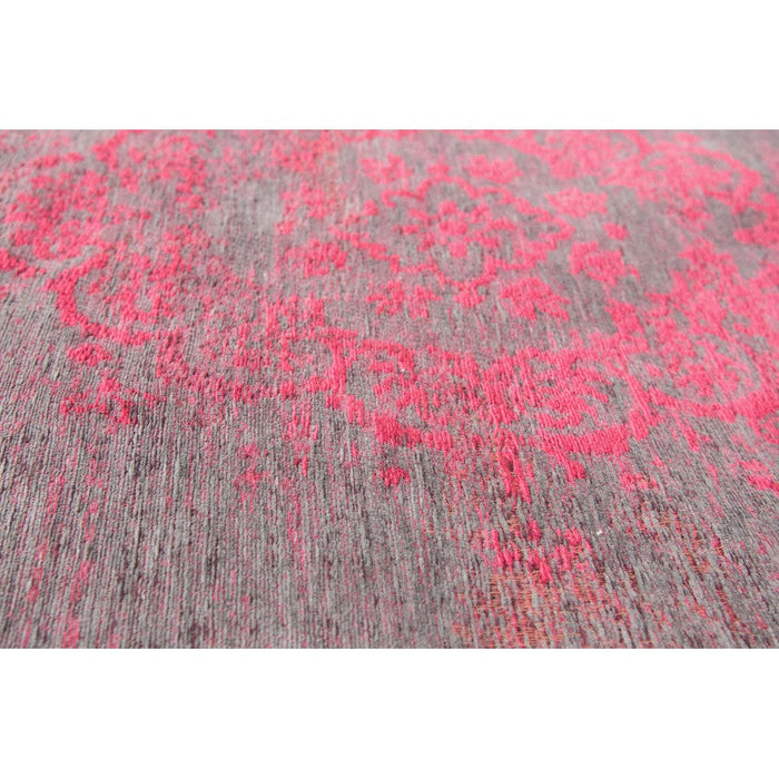 Louis De Poortere Fading World Medallion 8261 Pink Flash Washable Polyester Flatweave Eco-Rug