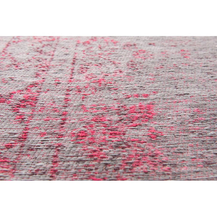 Louis De Poortere Fading World Medallion 8261 Pink Flash Washable Polyester Flatweave Eco-Rug