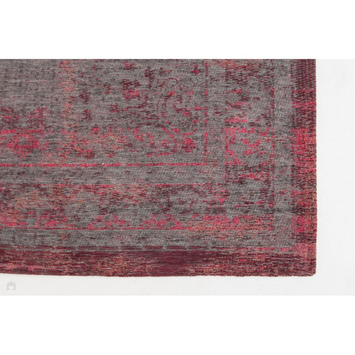 Louis De Poortere Fading World Medallion 8261 Pink Flash Washable Polyester Flatweave Eco-Rug