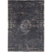 Louis De Poortere Fading World Medallion 8263 Mineral Black Washable Polyester Flatweave Eco-Rug