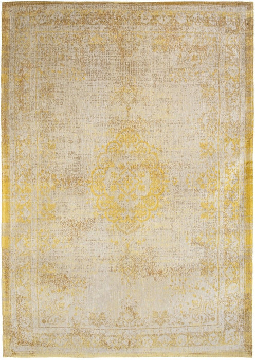 Louis De Poortere Fading World Medallion 9062 Grey Yellow Rug