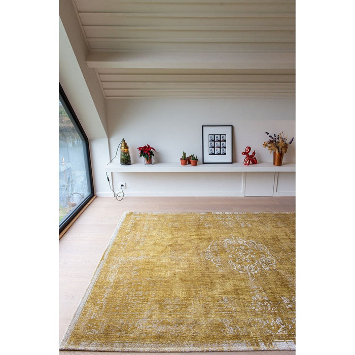 Louis De Poortere Fading World Medallion 9145 Spring Moss Washable Polyester Flatweave Eco-Rug